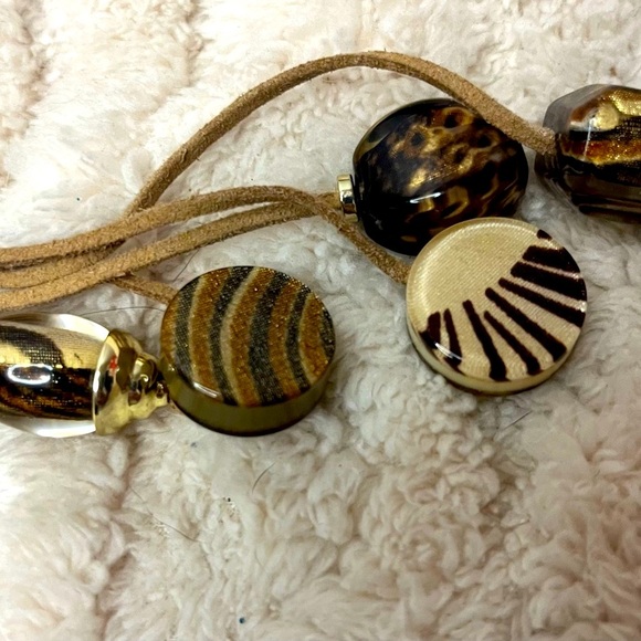 Vintage Chico’s Leather Boho Lariat Necklace - Picture 5 of 7